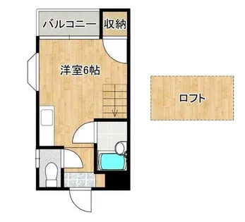 メイプル鳴水【2-E号室】の間取り