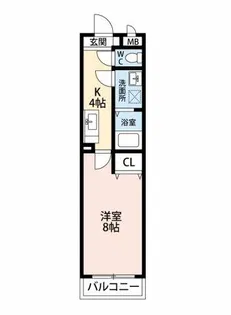 GX小垣江【2階】の間取り