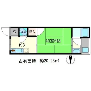 日生ハイツB棟【2階】の間取り