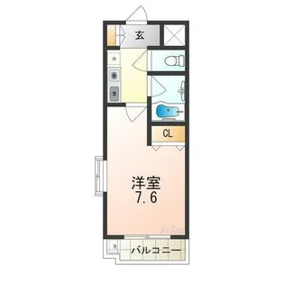 ベルデ堺東【4階】の間取り