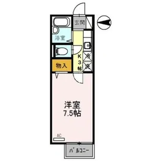 セジュール竹田【2階】の間取り