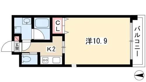 BROWNIE【2階】の間取り