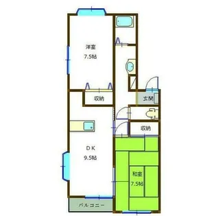 メゾン付城【2階】の間取り