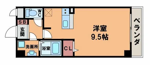 ジュネスO.C.U【2階】の間取り