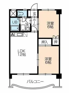 フィオーレ豊橋【1003号室】の間取り