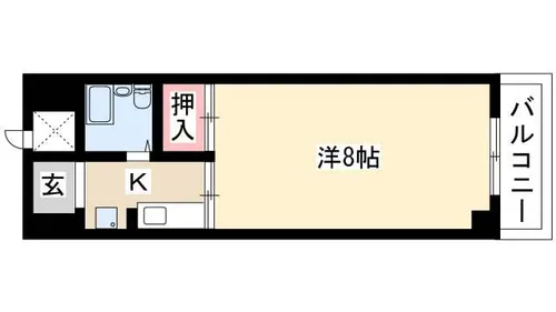 第2クインビル【205号室】の間取り