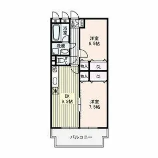 ピュアコート【1階】の間取り