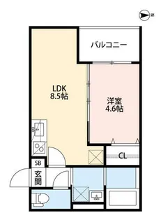 ハピエストドリーム【1階】の間取り
