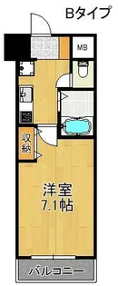 ユニスペースコープイサム【3階】の間取り