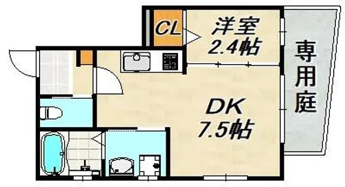 メゾンKPC【1階】の間取り