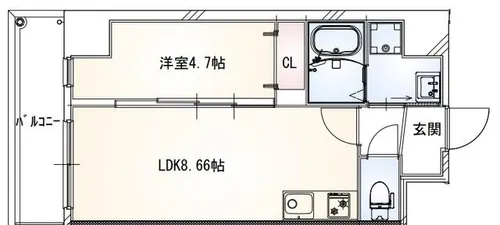 FREEDOM residence藤井寺岡【4階】の間取り