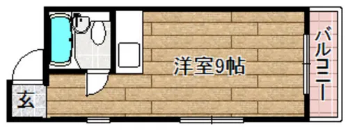 城南ビルⅡ【202号室】の間取り