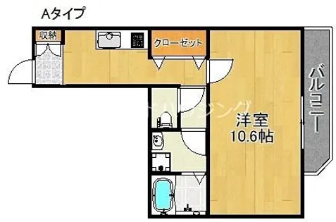 YOSHITOMI天下茶屋【4階】の間取り