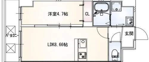 FREEDOM residence藤井寺岡【6階】の間取り