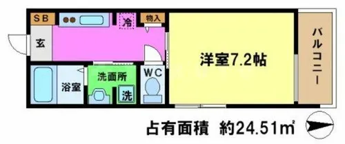 コンフォール吉田【1階】の間取り