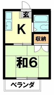 ウイステリアコーポ【205号室】の間取り