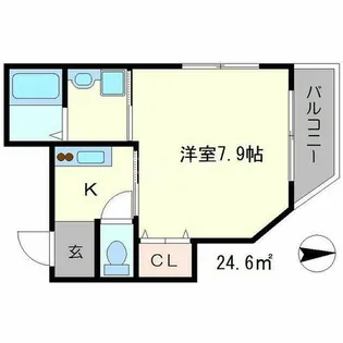 イーストコート北白川【2階】の間取り