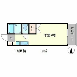 ヴィレッジ岩倉【2階】の間取り