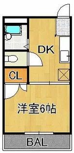 ゆにはコーポかなだⅠ【305号室】の間取り