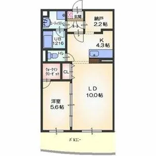 ロゼックII南大高【3階】の間取り