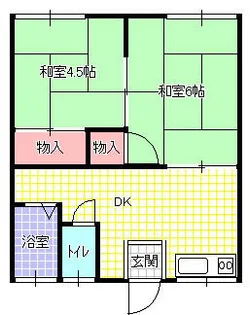 タチバナハイツB棟【102号室】の間取り