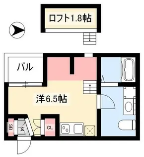 LE COCON東中島町【101号室】の間取り