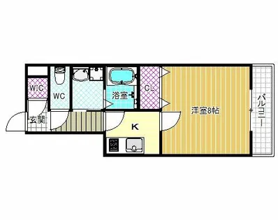 ステラウッド南恵我之荘【1階】の間取り