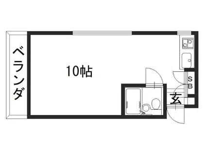 ドミール桂【210号室】の間取り
