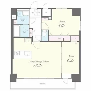 ロータス ガーデン城南【10階】の間取り