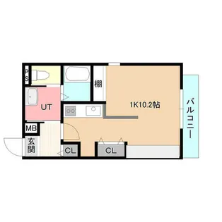 ピクシーガーデン医大前【2階】の間取り