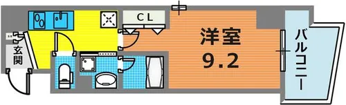 アプリーレ三宮磯上公園【5階】の間取り
