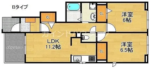 ザオバーレイ【1階】の間取り