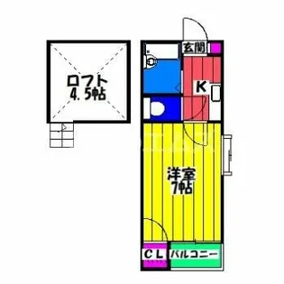 インペリアル博多Ⅲ【201号室】の間取り
