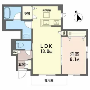 シャーメゾン土山西【1階】の間取り
