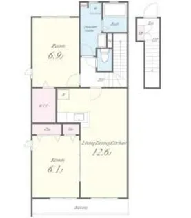 コンフォール青山【2階】の間取り