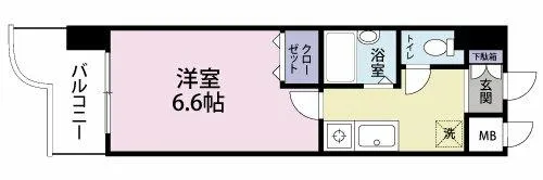 シヨン北九大前【802号室】の間取り