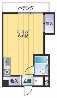 ユトリロ北山【404号室】の間取り