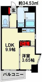 MGA城内【8階】の間取り
