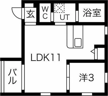 Sagittarius【203号室】の間取り