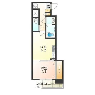 KMレジデンス堺東駅前【9階】の間取り