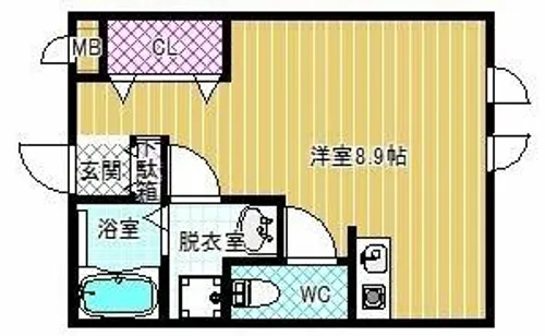 新栄プロパティー沢田【2階】の間取り