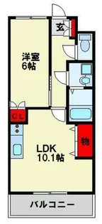 ベティプレイス【202号室】の間取り