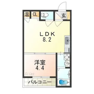 F asecia Kitos【302号室】の間取り