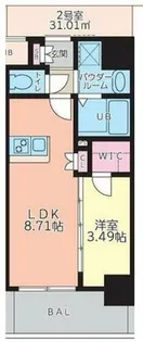 サムティ京橋Clear【13階】の間取り