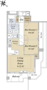 アネシア本山【2階】の間取り