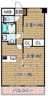 フェアパレスST【403号室】の間取り