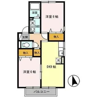 シャルマンコート A棟【2階】の間取り