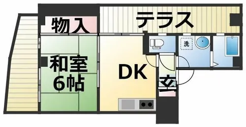 第2カニエビル【5階】の間取り