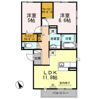 クレール【2階】の間取り