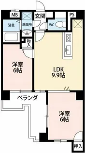 コメルスⅤ【5階】の間取り